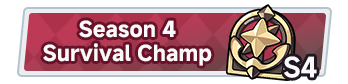 Season 4 Survival Champ